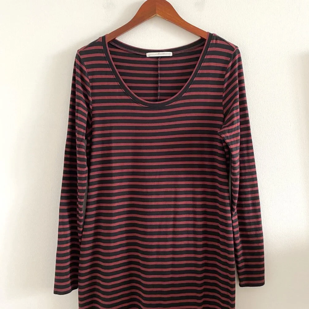 Peruvian Connection Andover Striped Maxi Dress Long Sleeve - Picture 8 of 12
